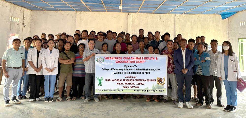 One-day awareness cum animal health and vaccination camp was organised at Council Hall, Bongkolong on March 7.